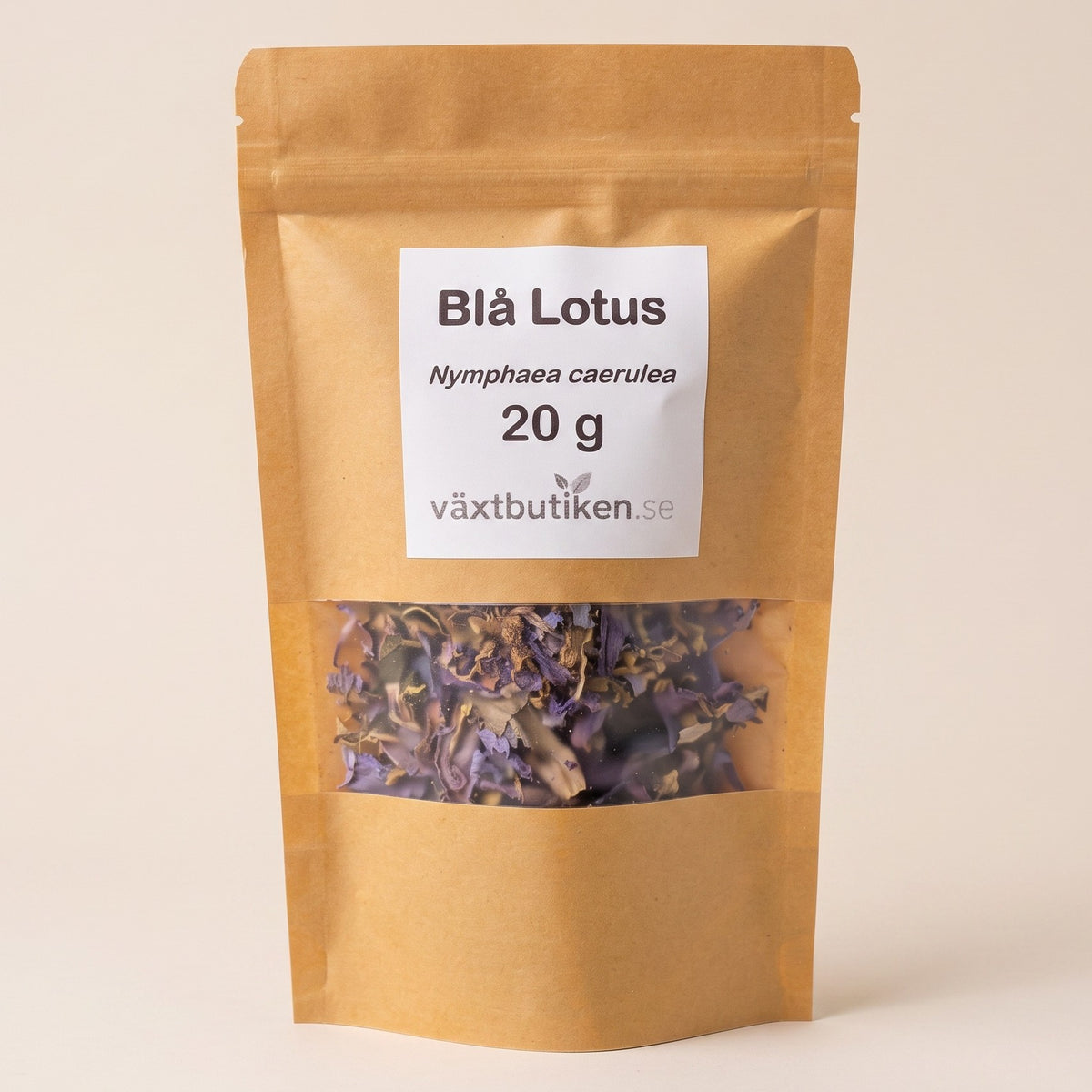 Blå Lotus, Nymphaea caerulea 20 g i förpackning från Växtbutiken