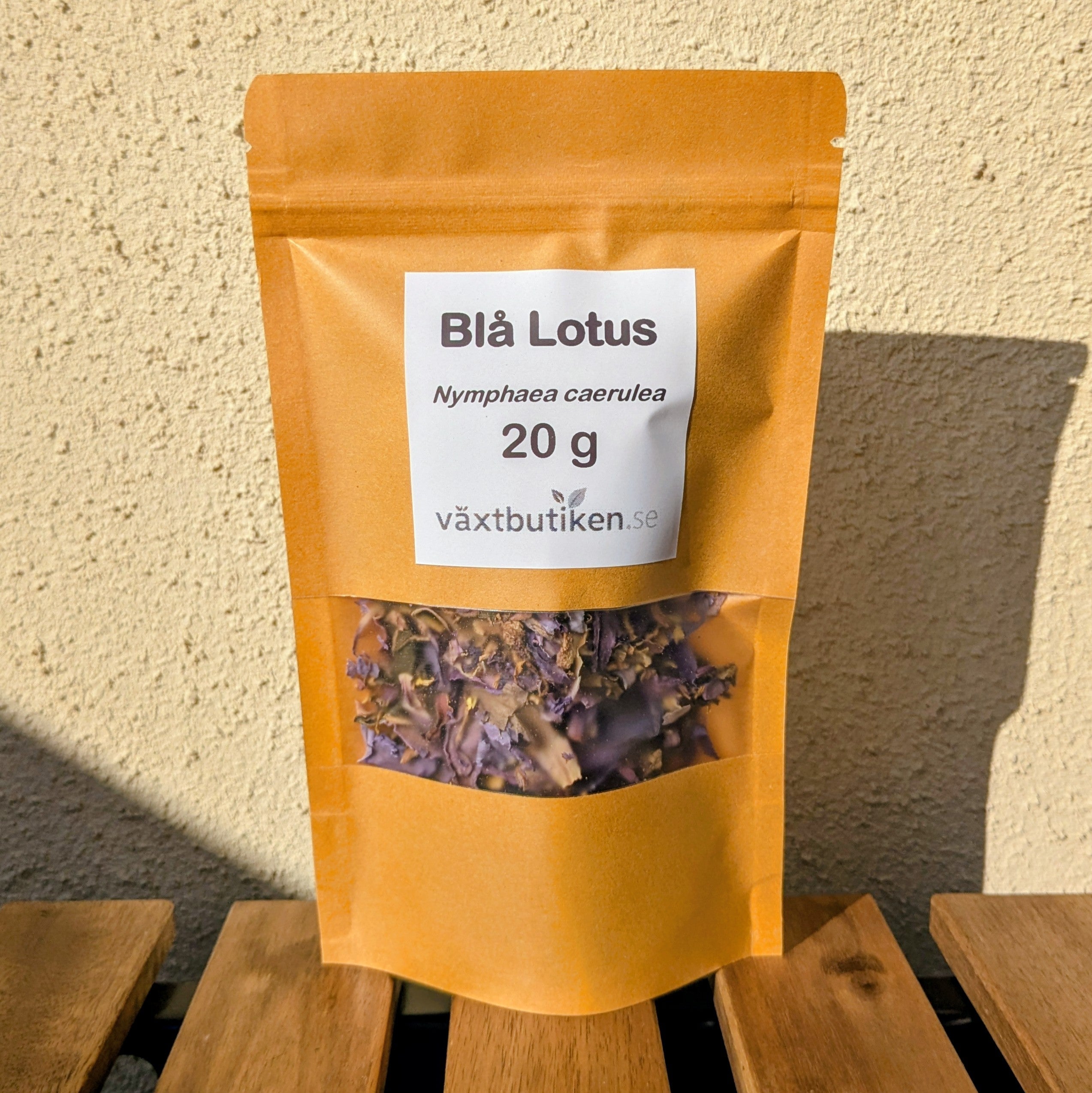 Blå Lotus (Nymphaea caerulea) - äkta förpackning, 20 g