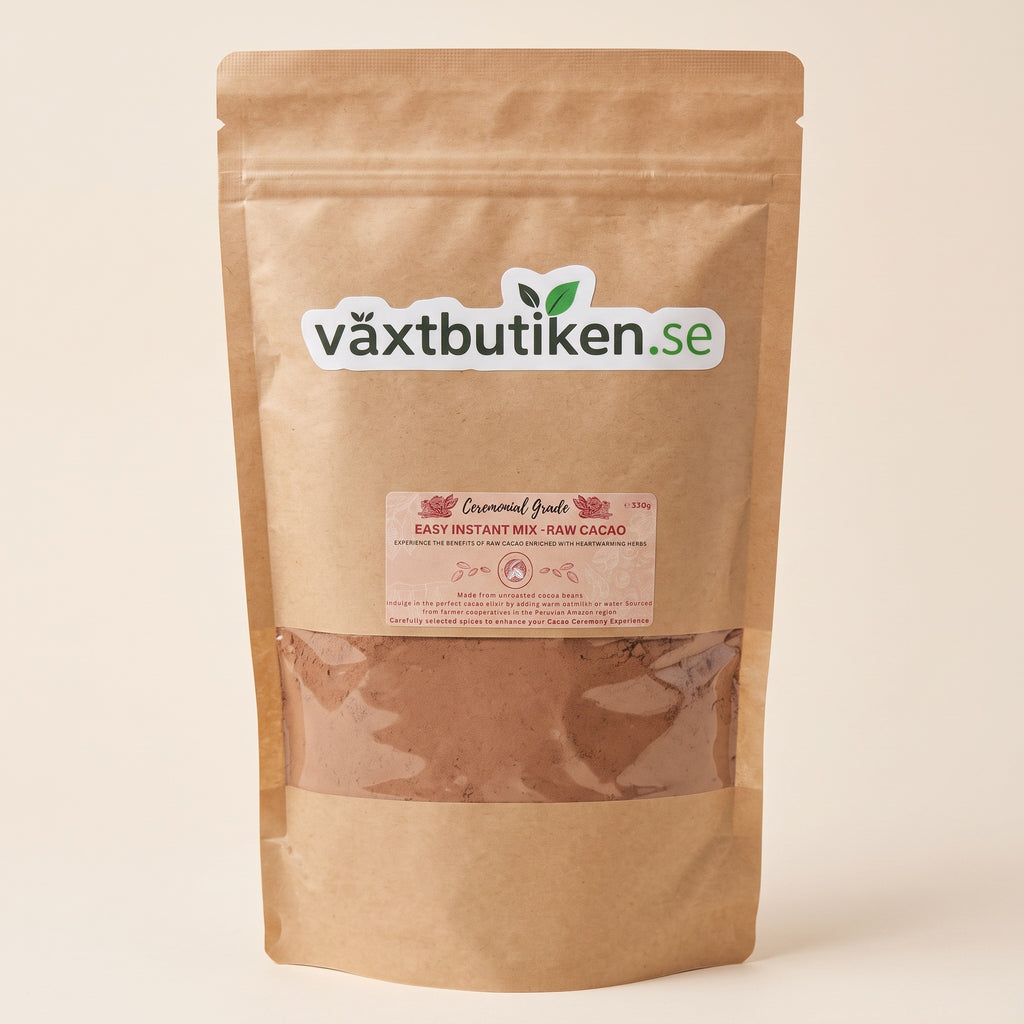 Ceremoniell kakaomix i förpackning från Växtbutiken