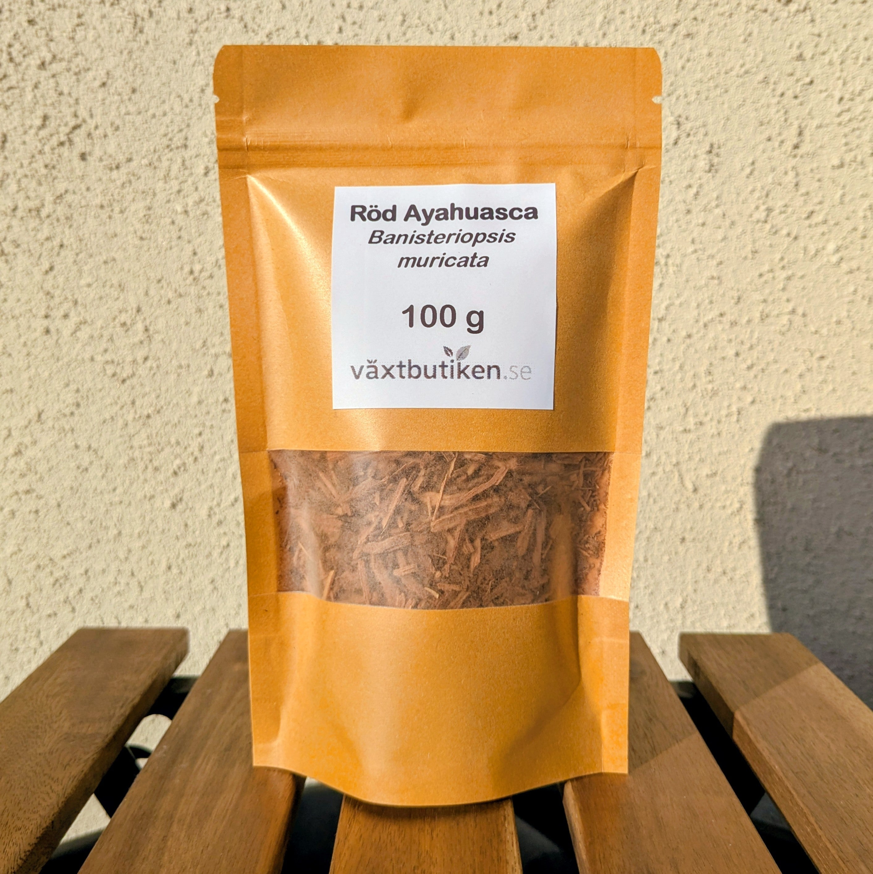 Röd Ayahuasca (Banisteriopsis muricata) - äkta förpackning, 100 g